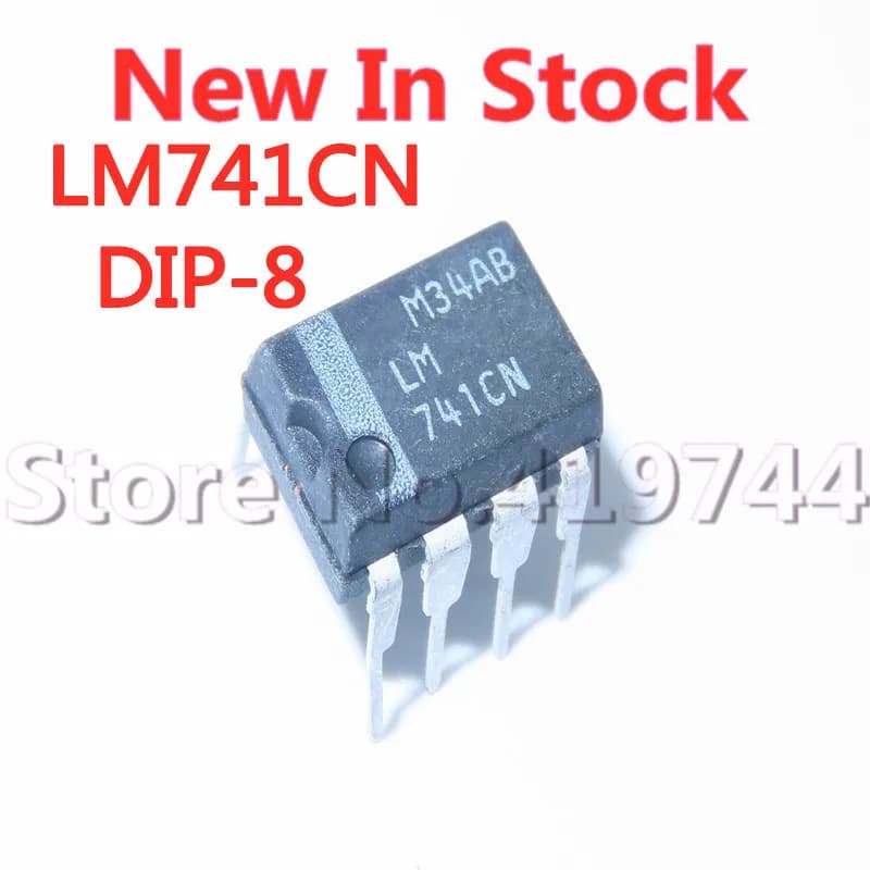 Puce d'amplificateur opérationnel DIP-8 LM741CN, 5 pièces/lot, LM741, nouveau, Original, en Stock