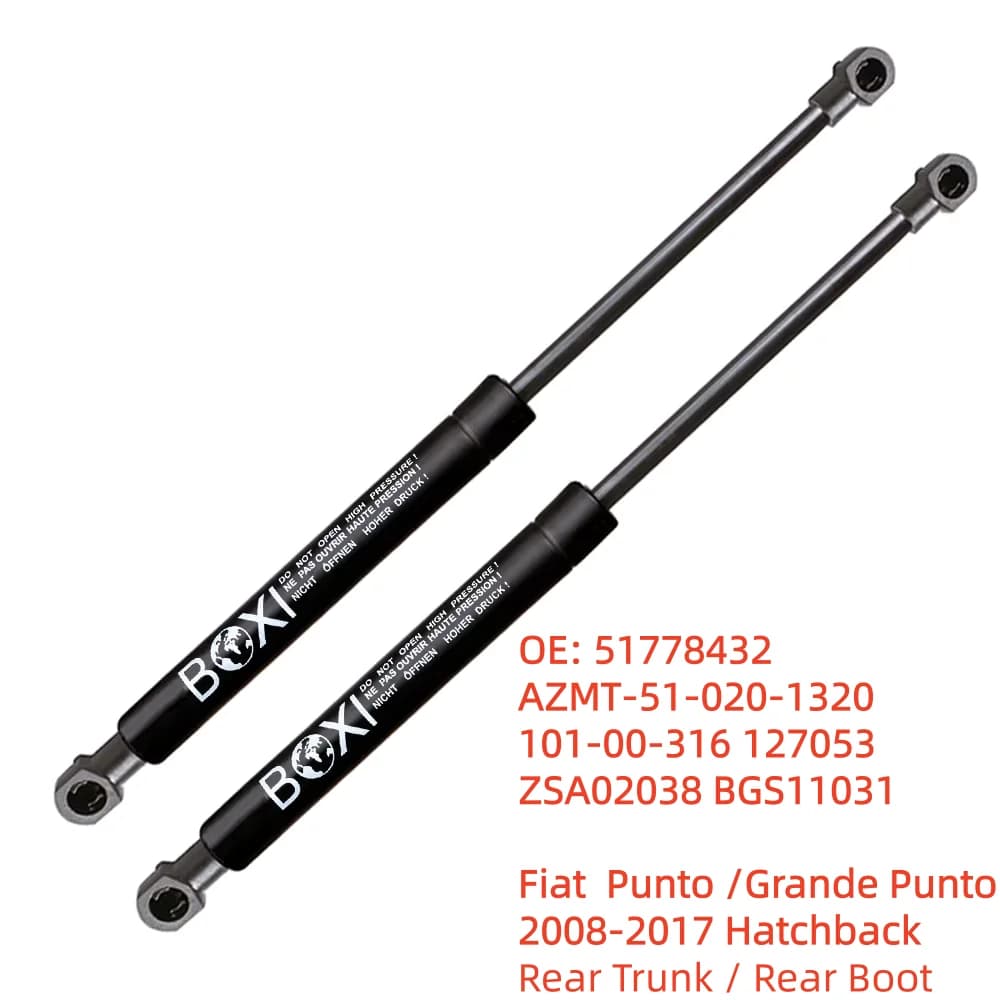 BOXI 2 pièces vérins de coffre arrière à gaz 51778432 pour Fiat Punto / Grande Punto Hatchback