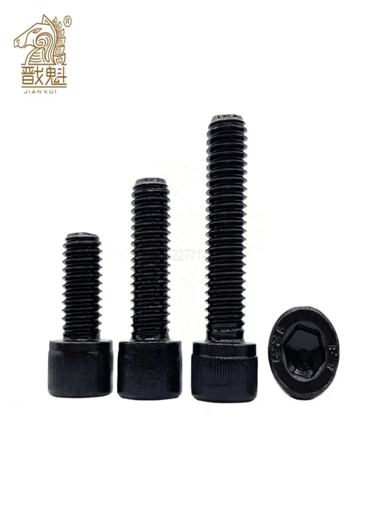 Vis à tête cylindrique hexagonale, boulons M1.4 M1.6 M2 M2.5 M3 M4 M5 M6 M8 M10 12.9, vis Allen en acier au carbone Din912