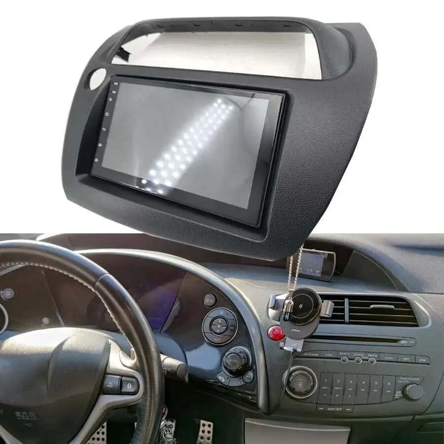 Autoradio Android 12 avec Écran et Navigation GPS, Lecteur de Limitation Stéréo, pour Honda Civic 2008 URA, 2Din