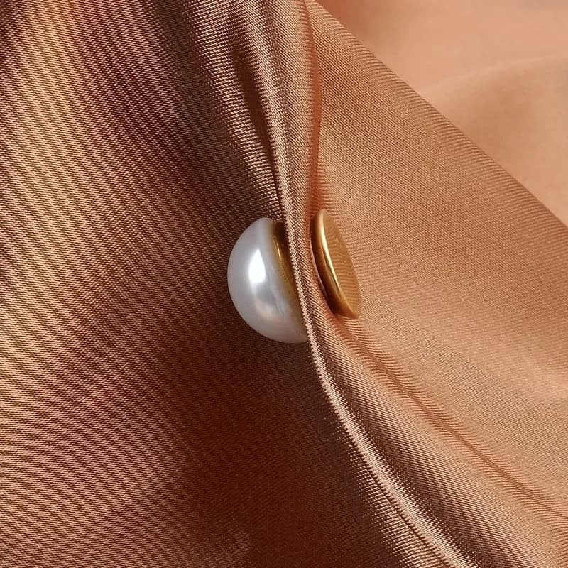 Broche magnétique en métal avec perle pour femme, broche magnétique pour le bain, broche de col de chemise, bijoux de luxe, accessoires vestisens, nouveau