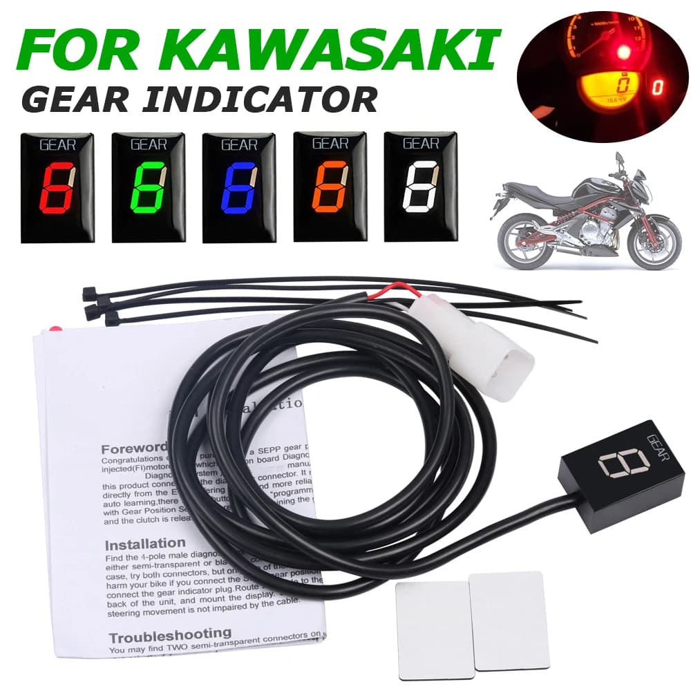 Indicateur de vitesse de compteur d'affichage de moto pour Kawasaki ER-6N ER6N ER-6F Ninja 650R Versys 650 VN900 fellow peut 900 Z750 ZX-12R