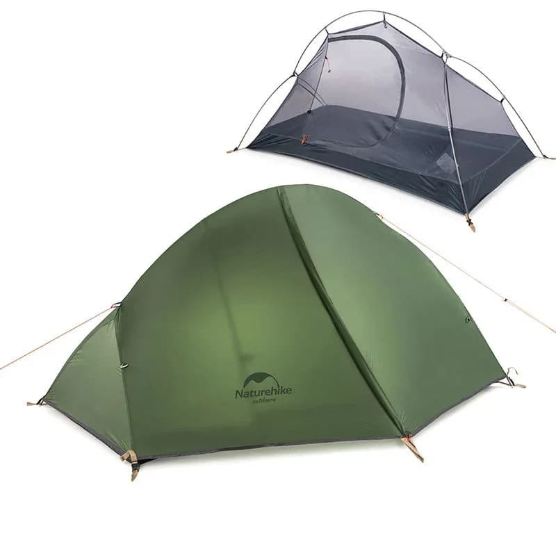 Natureifa-Tente de randonnée ultralégère portable, tente de cyclisme, tente de camping étanche, nylon 20D, 1 hypothèque