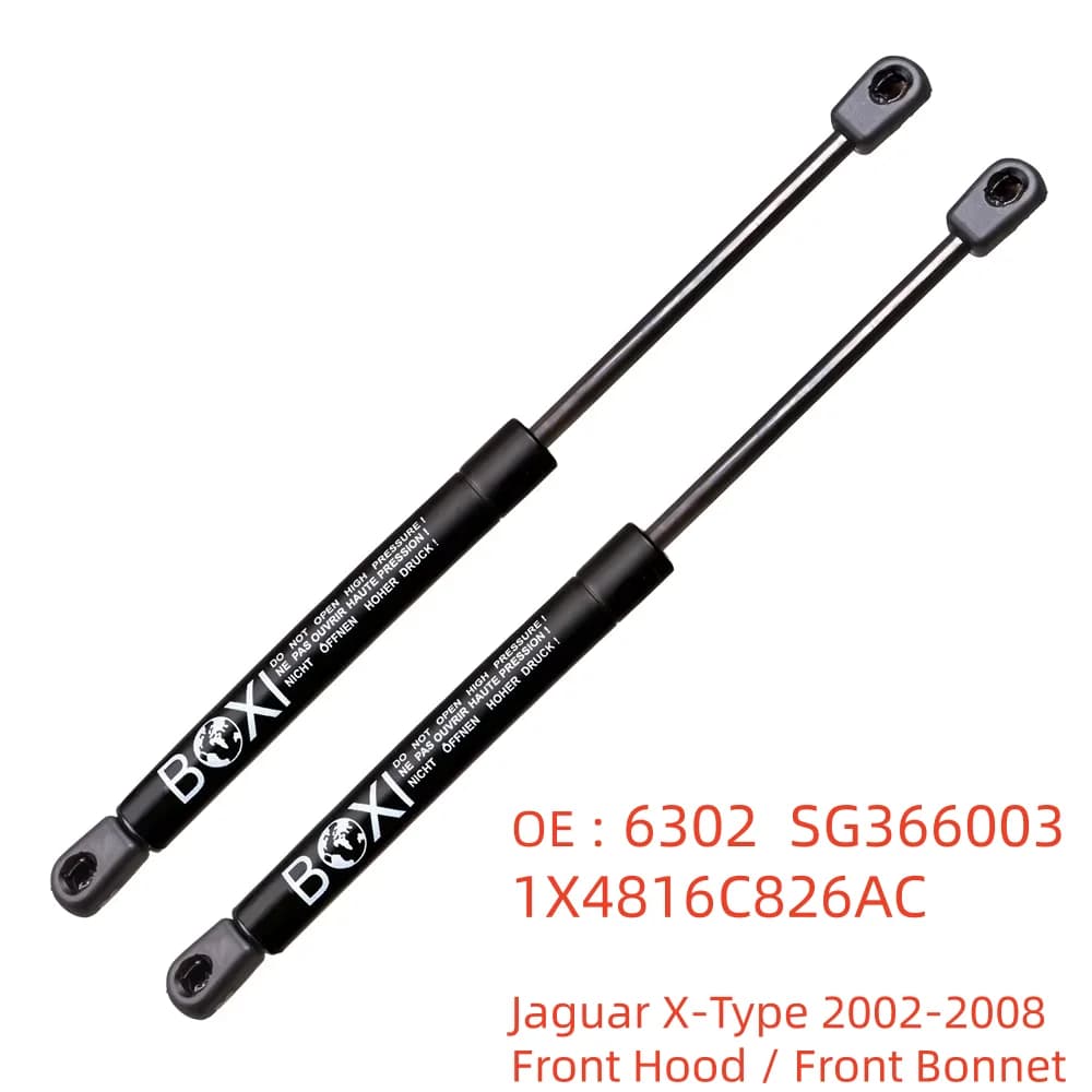 BOXI 2PCS Amortisseurs de capot pour Jaguar X-Type 2002 - 2008 6302 SG366003 Vérins de levage à gaz