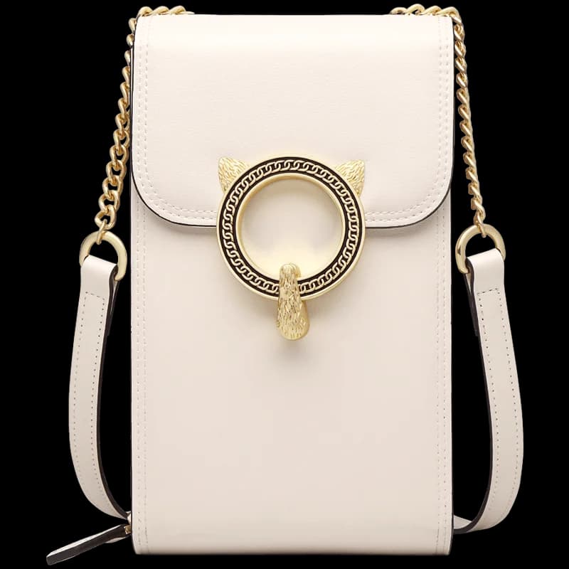 FOXER – sac à bandoulière en cuir pour femmes, sac à bandoulière léger de luxe, Mini sac de voyage pour téléphone portable pour filles