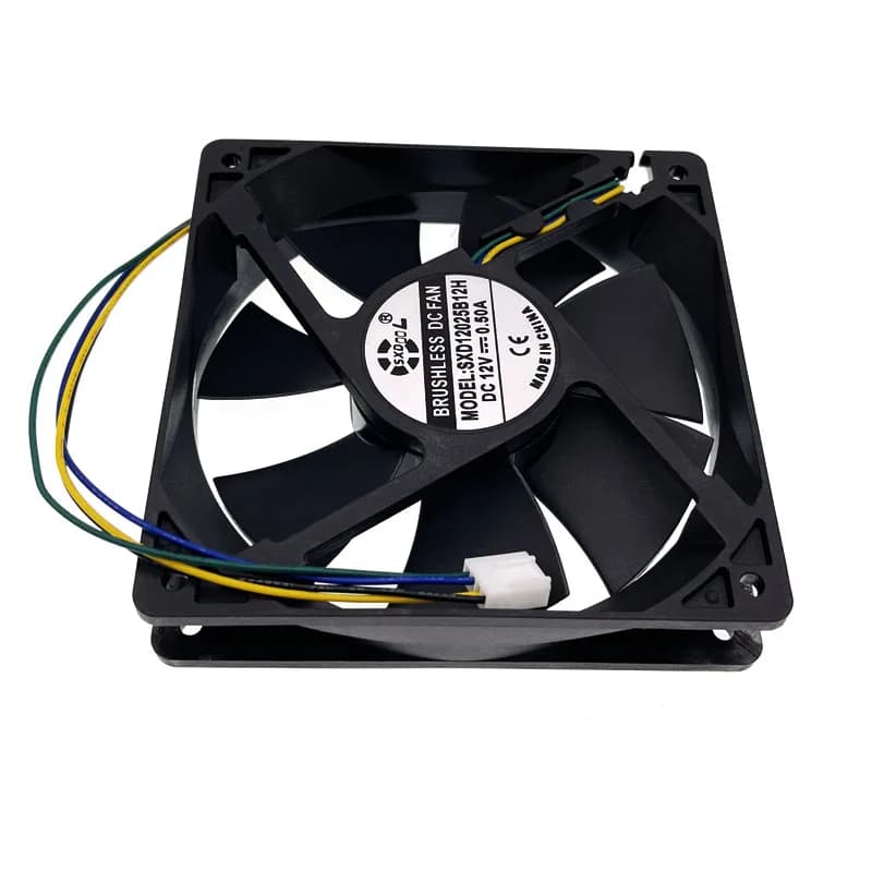 Ventilateur de refroidissement pour ordinateur, 120mm, PWM, CPU, 4 broches, 120x120x25mm, 12V, touriste, roulement à billes, 3300RPM, 0,50 A, haute vitesse, refroidisseur de serveur