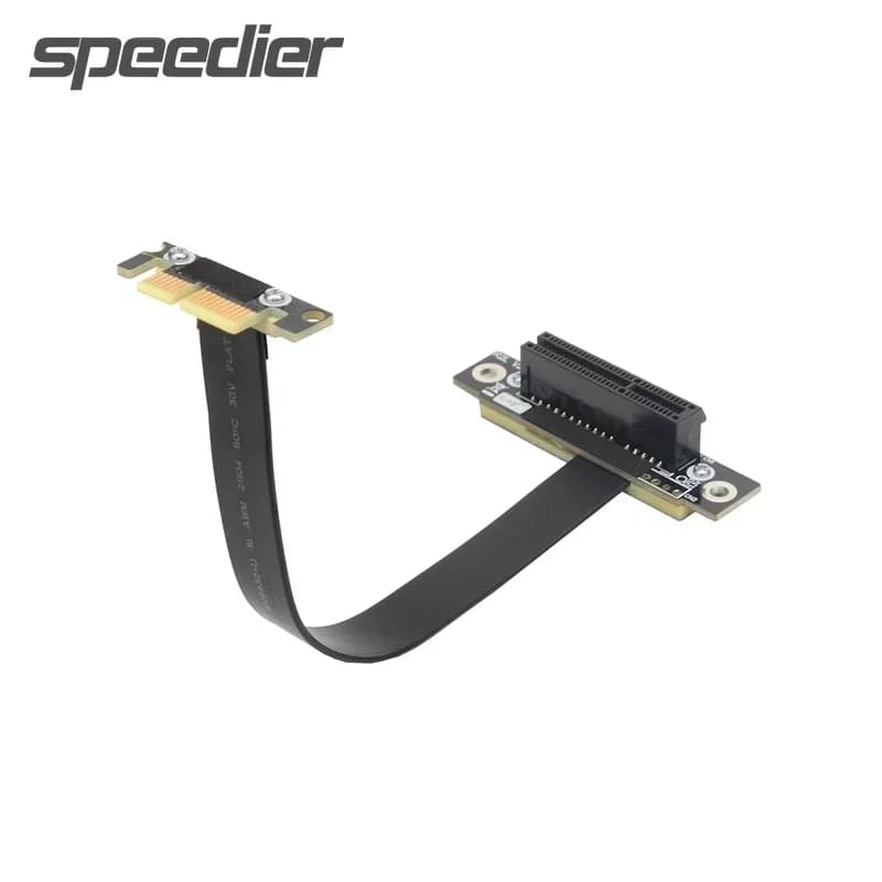 Câble d'extension PCIE 1x à 4x PCI-E Riser Express, pour carte mère, GPU coudé à 90 °, pour touristes