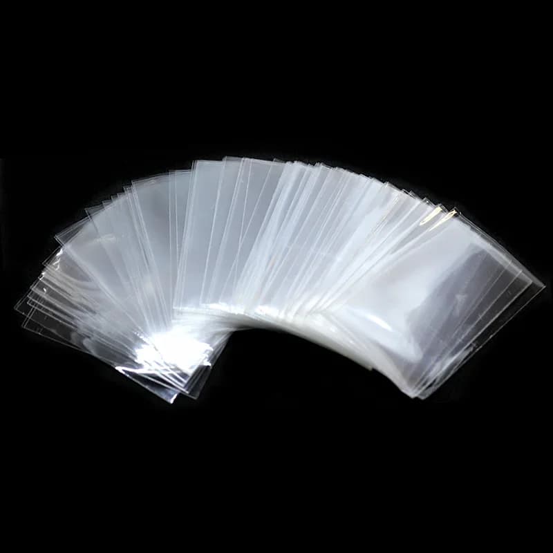 100 pièces 6.6 cm 6 cm X 9 Cm mat cartes manchon cartes protecteur pour couverture de carte porte-carte Transparent