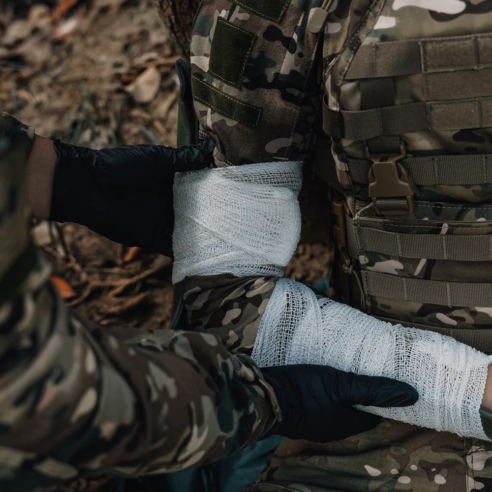 RHINO-Bandage en pansement élastique, trousse de premiers soins, gaze, plaie, spancare, soins d'urgence, sports de plein air, 6/12 pièces