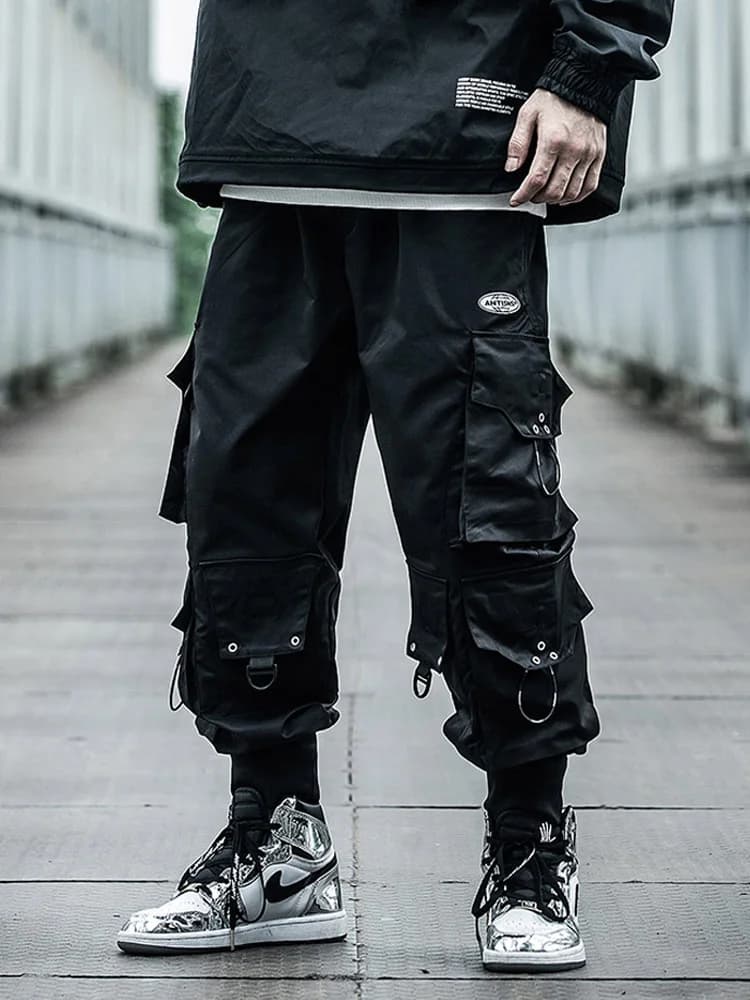 Pantalon Streetwear Hip Hop pour Homme, High Street Fashion, Techwear Harajuku, Running Pocket Linens, Mn Korean Male Clothing