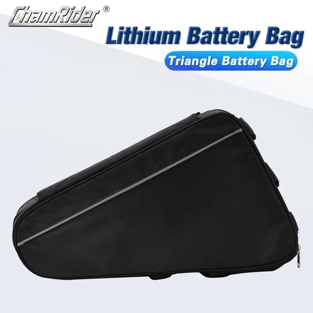 36V 48V 60V 72V E-BIKE vélo électrique Triangle batterie sac noir cadre de vélo Triangle sacs charge 126 cellules