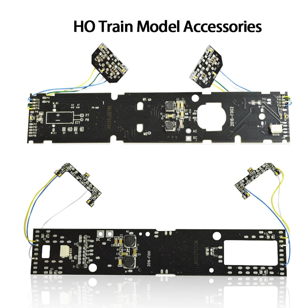 Circuit imprimé avec lumière et son, circuit imprimé, disposition ferroviaire, accessoires de train, circuit imprimé IC, 1/87, 00-Scale