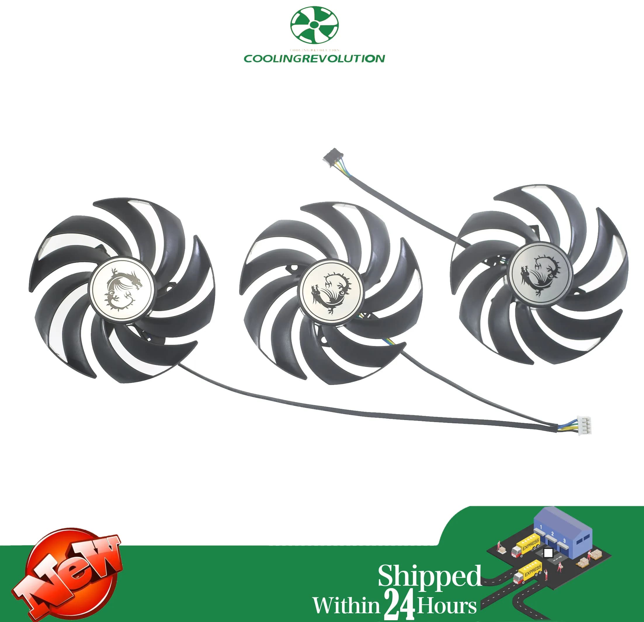 Ventilateur de carte graphique PLD09210B12HH PLD09210S12HH DC12V 0.40A 4Pin pour MSI GeForce RTX 3070 RTX 3080 RTX 3090 SUPRIM X