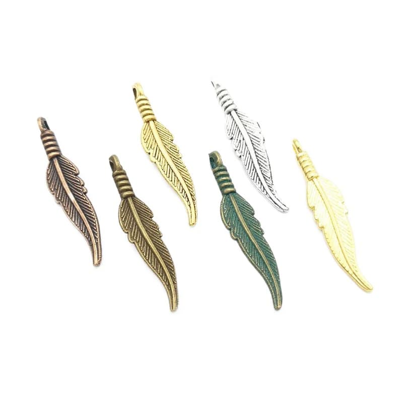 20 pièces en alliage pendentif feuilles dorées, BIJOUX À BRICOLER SOI-MÊME boucles d'oreilles, accessoires de traitement, Pendentif feuille, feuilles anciennes, multicolore