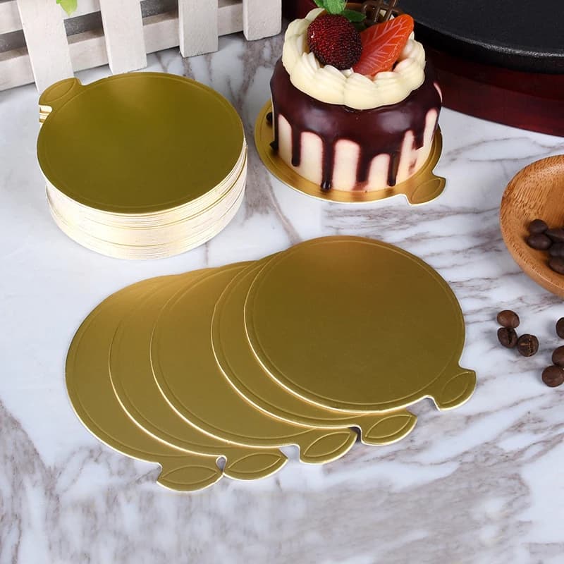 Planche à gâteau ronde, 8cm/9cm, 10 pièces, pour mousse, carte à dessert, cuisson, affichage spectaculaire