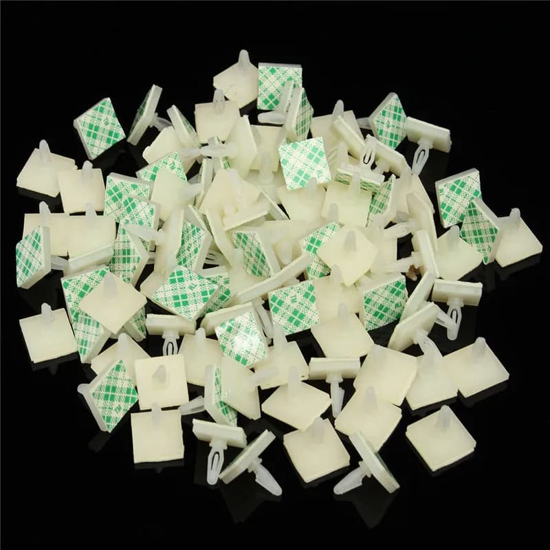 50/100 pièces/ensemble HC-5 bâton en plastique en Nylon sur entretoise PCB support de trou de 3mm verrouillage postes encliquetables clips fixes adhésifs