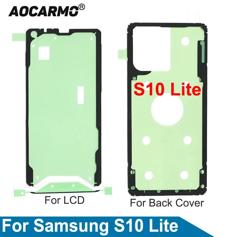 Aocarmo – ensemble complet de bandes adhésives pour écran LCD, pour Samsung Galaxy S10 Lite SM-G770F