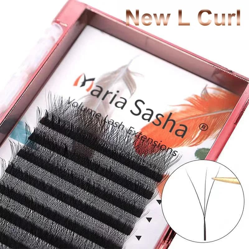 MARIA 3D W Extensions de cils en forme de marque privée en gros paquets russes fournitures grappes facile ventilateur Volume cils Y maquillage