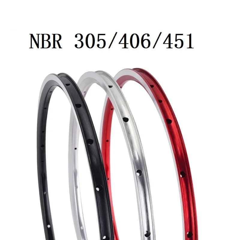 Jantes de vélo pliantes BMX ultralégères NBR 305/406/451 KINLIN, jantes de vélo 16/20 pouces, 16/20/24/28 trous