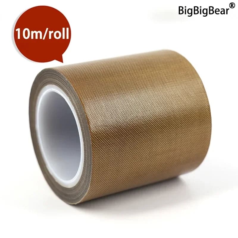 Tissu de ruban adhésif résistant aux hautes températures, 5 ~ 100mm 0.13mm 0.18mm, Machine de scellage d'isolation thermique à 300 degrés, ruban PTFE
