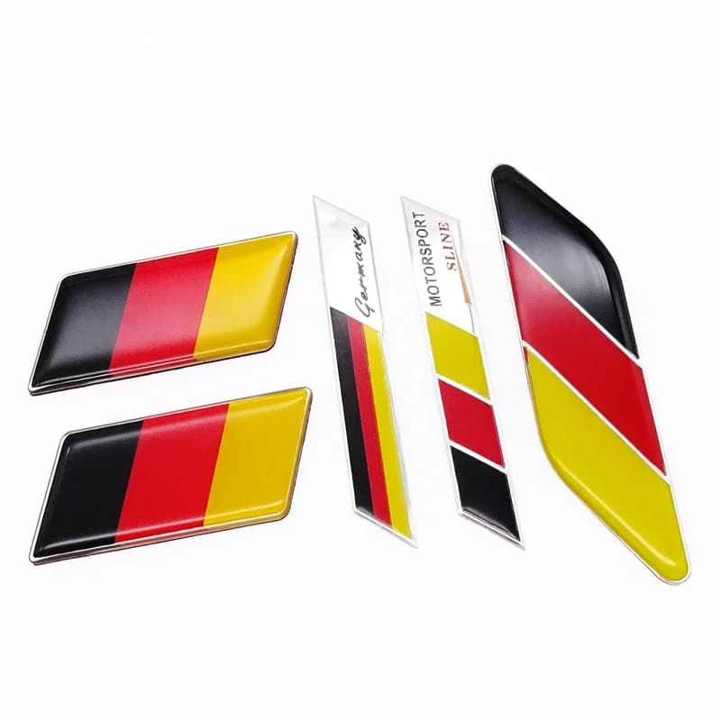 Pour Benz VW Audi Golf drapeau allemand emblème Badge emblème Deutsch pare-chocs calandre décalcomanie décoration voiture autocollant universel