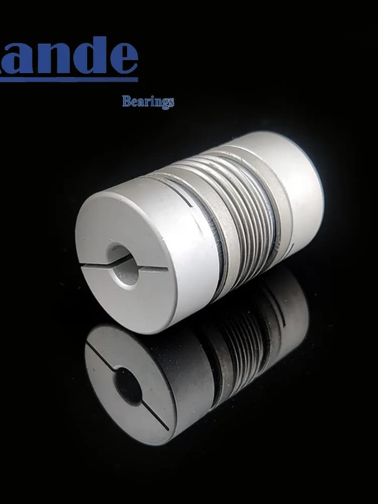 Kande roulements D16L28 1 pièce, accouplement ondulé 3/4/5/3/6/6.35/8mm CNC, alliage d'aluminium pour moteur pas à pas, Couple d'imprimante 3D