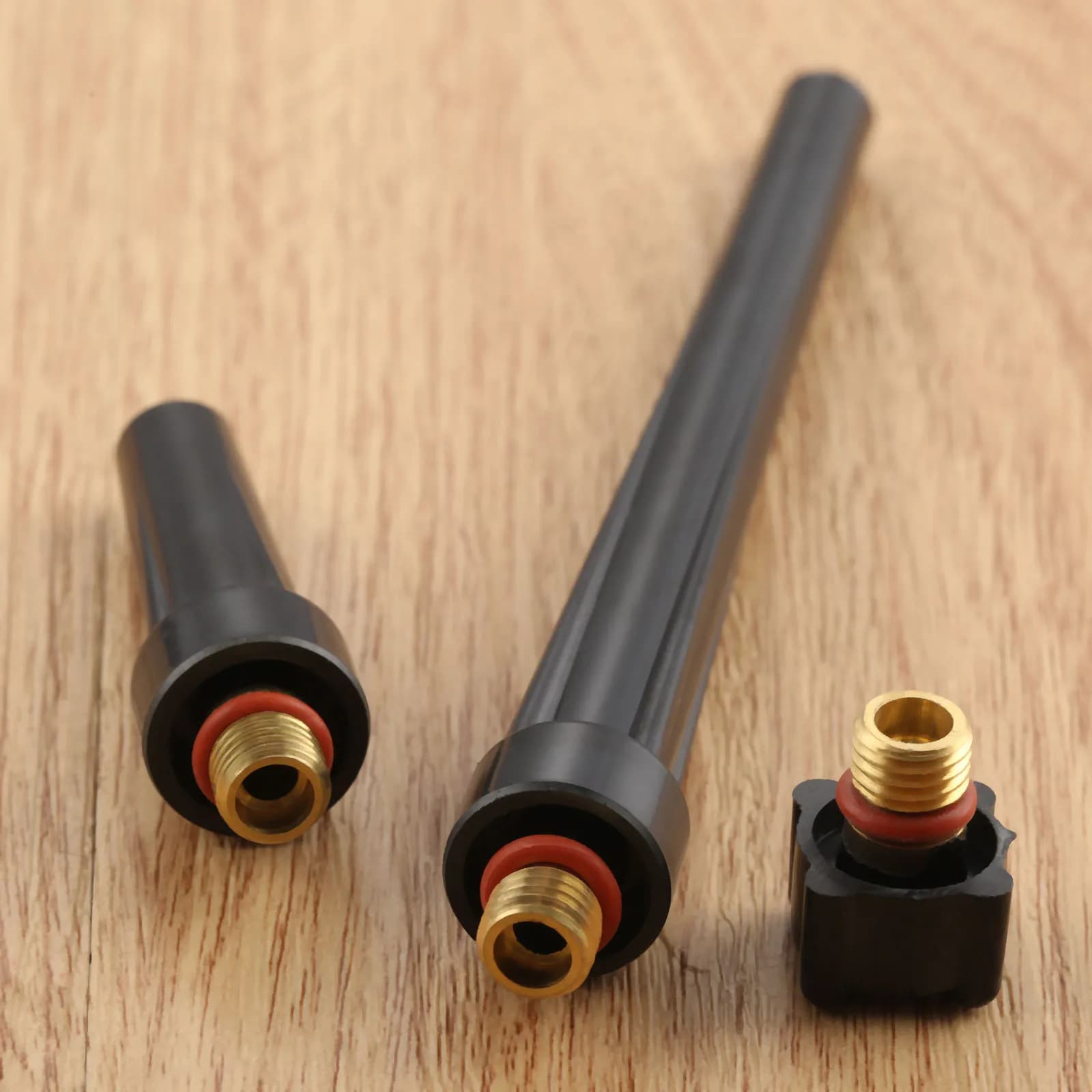 3x Accessoires pour Machine à Souder TIG, Torche de Soudage, Long Mid Short Tig Back Caps, Rivière V24 V35 Rivière V33 Pour WP-9/20/25