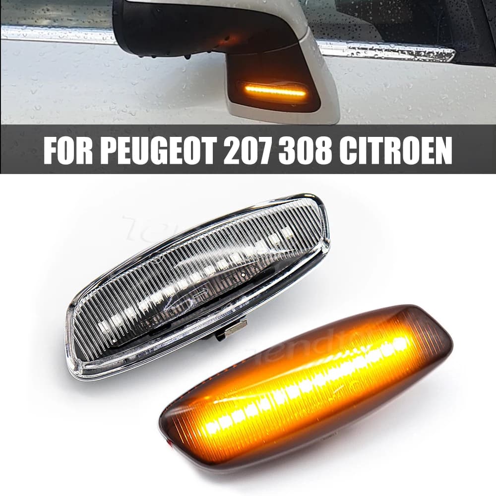 Clignotant ociamique LED RCZ, pour KIT 207, 308, 3008, 5008, C3, C4, C5, DS3, DS4