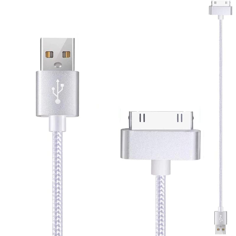 Câble USB de charge rapide pour iPhone 4 4s 3GS 3G iPad 1 2 3 iPod Nano Touch, adaptateur de chargeur original 30 broches, cordon de synchronisation de données 1m 1,5m