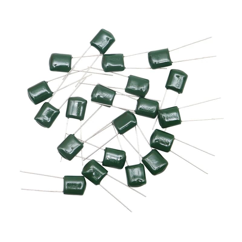 Condensateur à Film Polyester 100V, 20 pièces, 124 154 224 334 474 2A124J 2A154J 2A224J 2A334J 2A474J 0.15UF 0.22UF 0.33UF 0.47UF