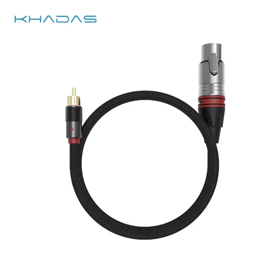 Khadas Bal-RCA vers XLR-3 mâle 1,0 mètres/0,2 mètres pour Khadas Tone2 Pro