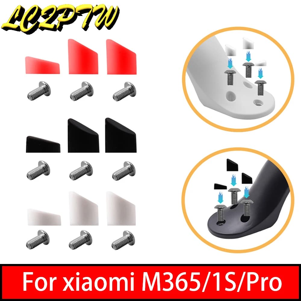 1 jeu de vis de garde-boue arrière de Scooter, capuchon en caoutchouc, couvercle de bouchon de vis pour XIAOMI MIJIA M365 Pro 1s, pièces de Scooter électrique