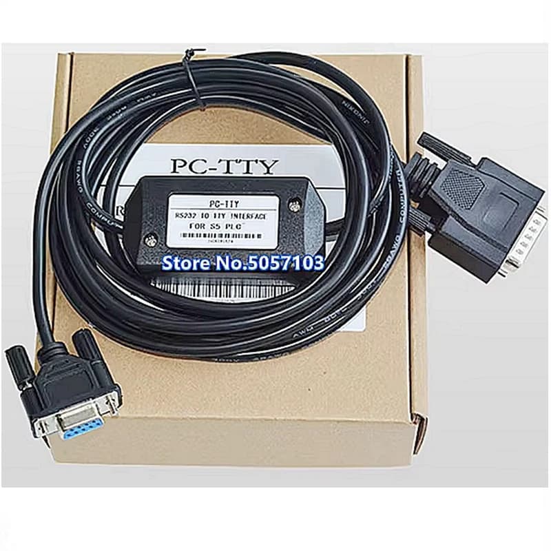 Adapté au câble 6ES5734-1BD 15 broches de téléchargement de PC-TTY de câble de pigments de PLC de série S5
