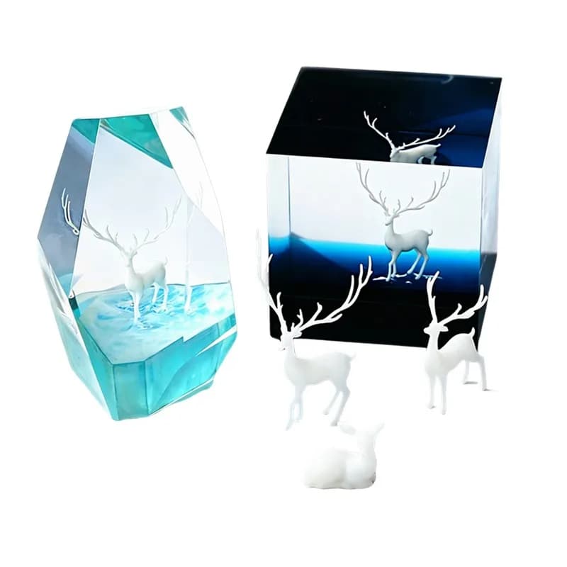 SNASAN-Mini matériau de remplissage en résine bricolage, moules en cristal, 3D Micro fzLandscape, élection de bijoux, FigAuckland, bijoux exécutifs, 6 pièces