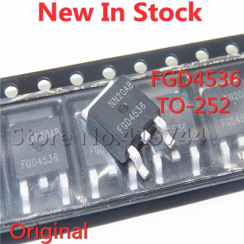 Transistor Plasma LCD 100% FGD4536 TO-252 360V, 5 pièces/lot, qualité originale, nouveau, en Stock