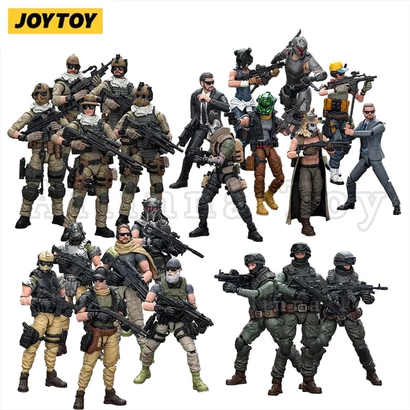 JOYTOY 1/18 3.75 figurines d'action militaire armée Force série Anime modèle cadeau