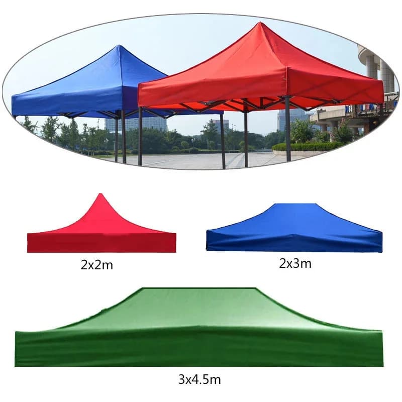Tissu de toit de Gazebo remplaçable, imperméable, pour tente d'ombrage, auvent de Patio extérieur, tissu Oxford, housse de protection UV