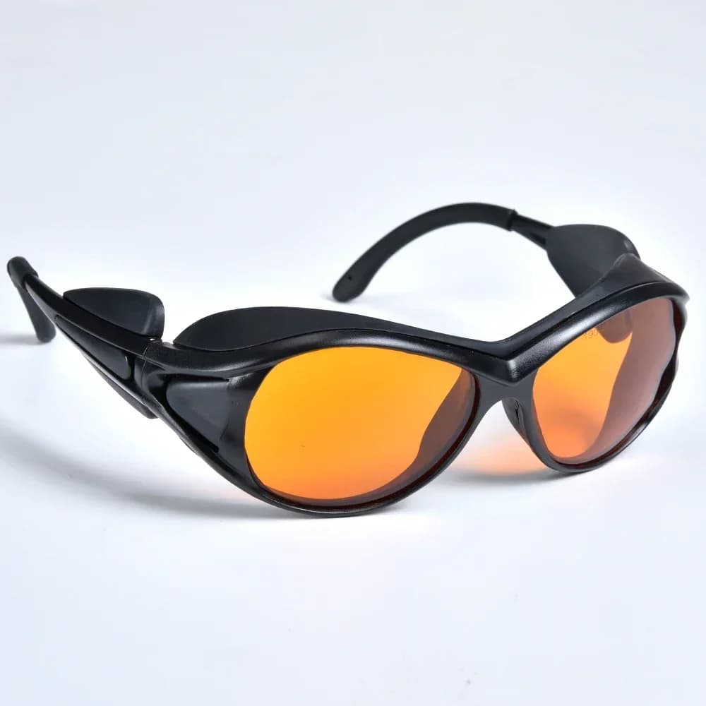 LSG-9 190-490nm Hong6 + CE Pour 405nm 445nm 450nm 473nm désactivation et bleu laser lunettes de sécurité VLT 50% Avec étui et gril
