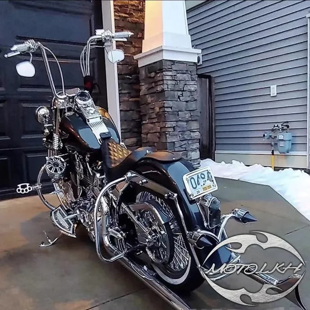 Protections de sacoche arrière pour Harley Davidson Softail Heritage Springer 00-17 FLST FLSTC 00-05 FXST FXSTB