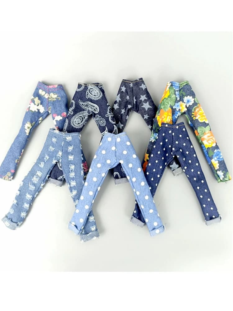 Pantalons en jean à la mode pour poupée Barbie, vêtements décontractés pour Barbie 1/6 BJD, accessoires pour maison de poupée, jouet