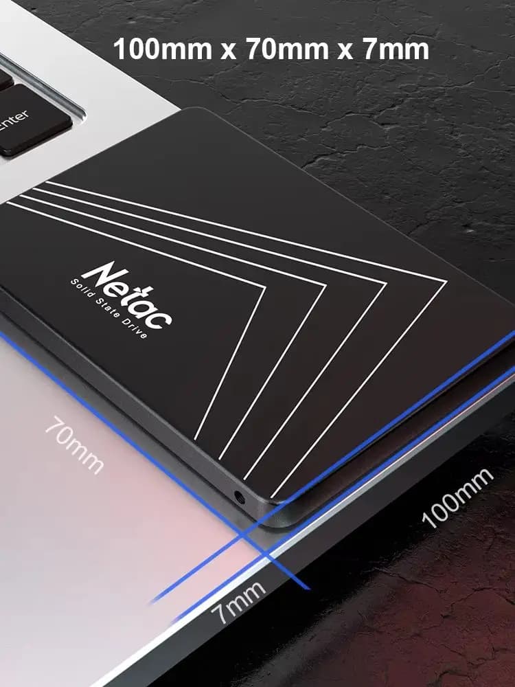 Disque SSD interne Netac 240 Go 2,5 pouces SATAIII SSD 1 To 256 Go 480 Go 512 Go 960 Go 2 To pour PC