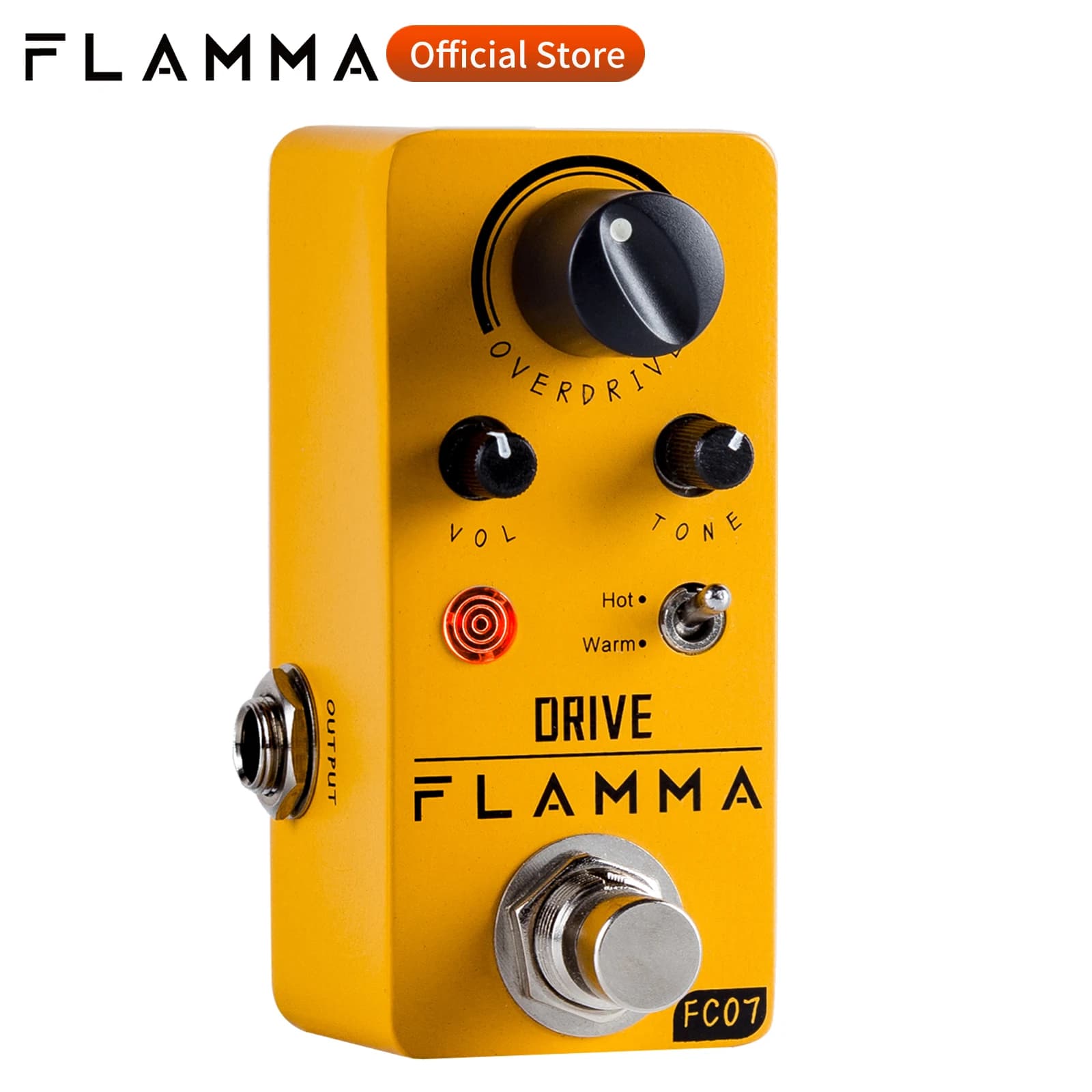 FLAMMA FC07 pédale Overdrive guitare guitare électrique pédale d'effets Overdrive Modes chauds True Bypass avec alimentation