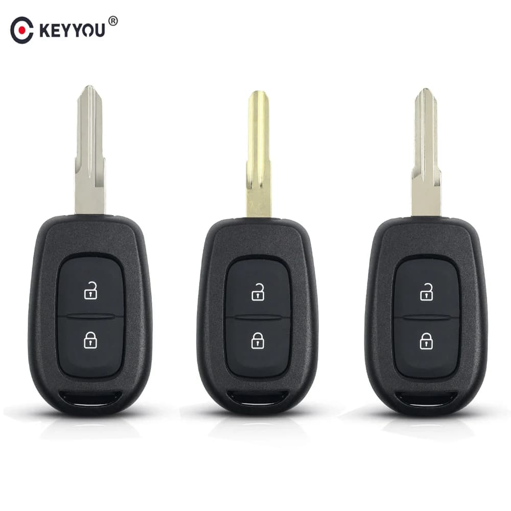 EllYYOU-Coque de Clé de Voiture à 2 lèvent, pour Renault Scenic Sandero Clio Duster Dacia Logan 2013 2014 2015 2016 2017 2018