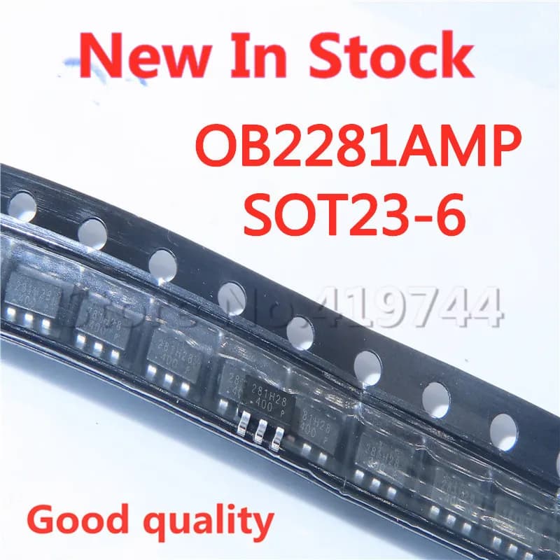 Puce d'alimentation d'origine, 10 pièces/lot, qualité 100% OB2281MP OB2281AMP OB2281 281 SOT23-6, en Stock, nouveau