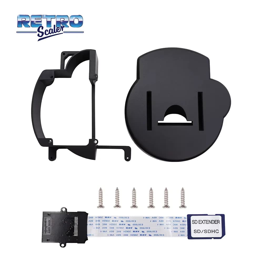 Kit de montage imprimé RetroScaler GC avec câble d'extension de carte SD pour chargeur GC CUBEODE pour lecteur de disque de Console GameCube NGC