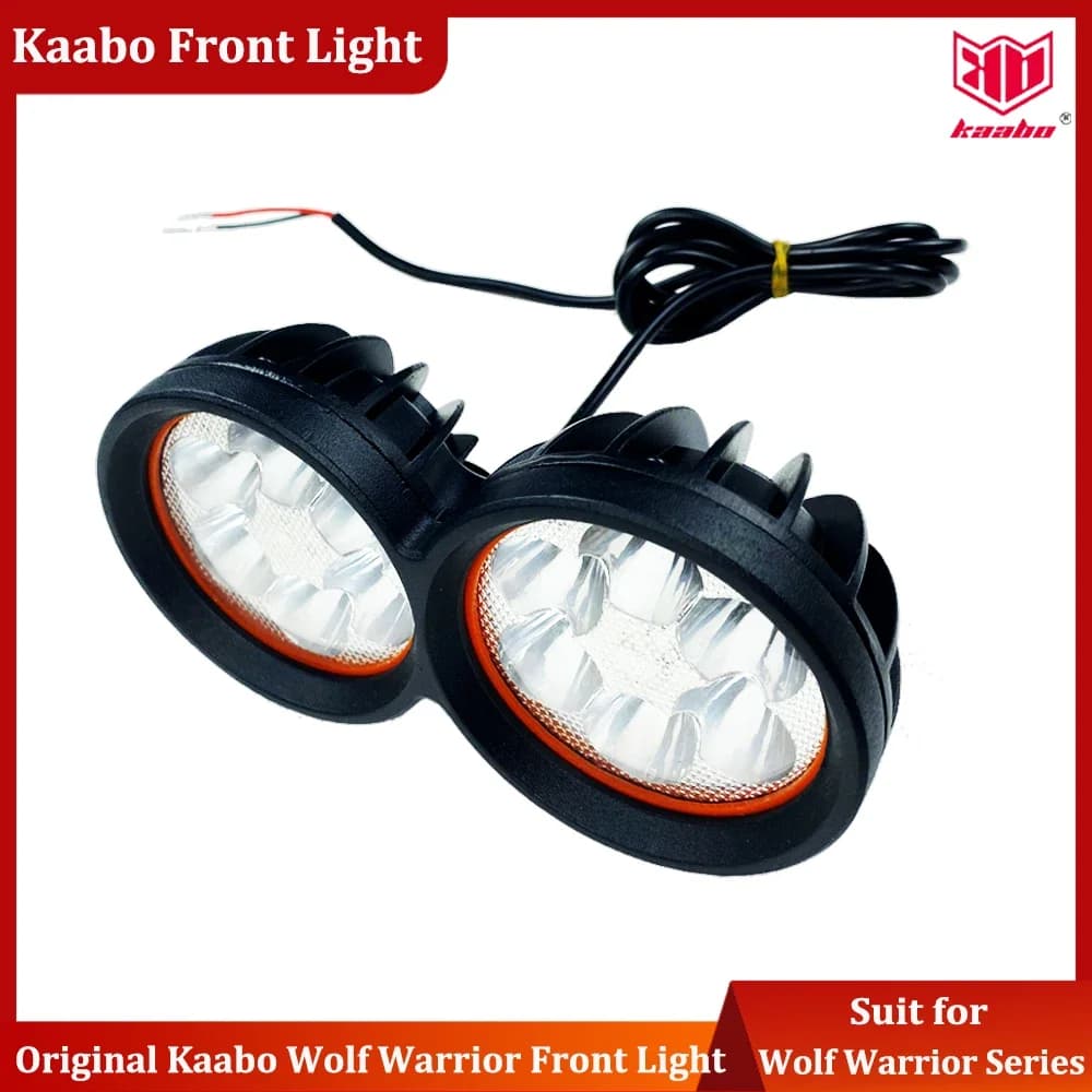 Phare avant d'origine Kaabo Warrior Series pour trottinette électrique Kaabo Wolf Warrior X, Wolf Warrior 11, Wolf King+