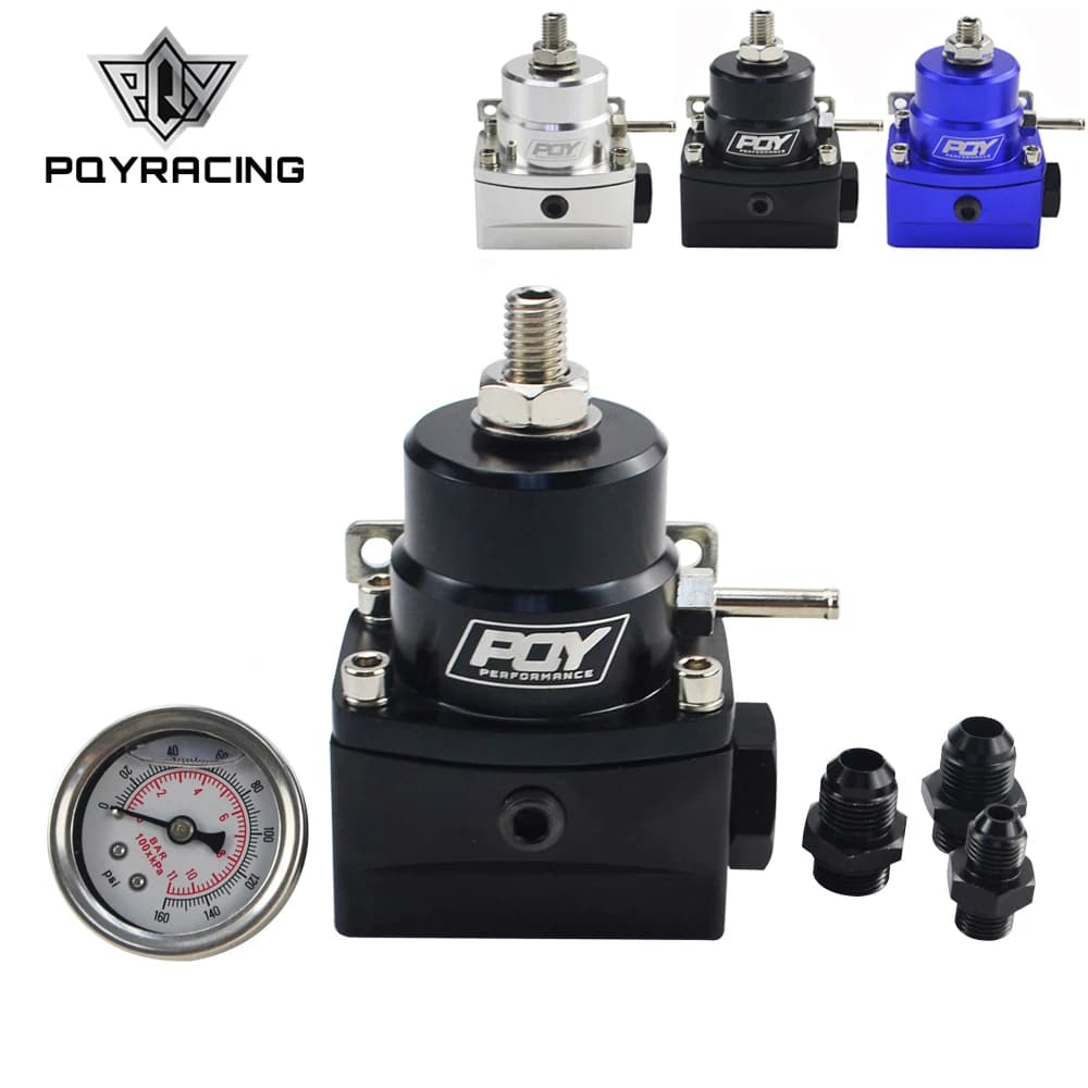 Régulateur de carburant haute pression AN8 avec boost-8AN 8/8/6 EFI régulateur de pression de carburant avec jauge PQY7855