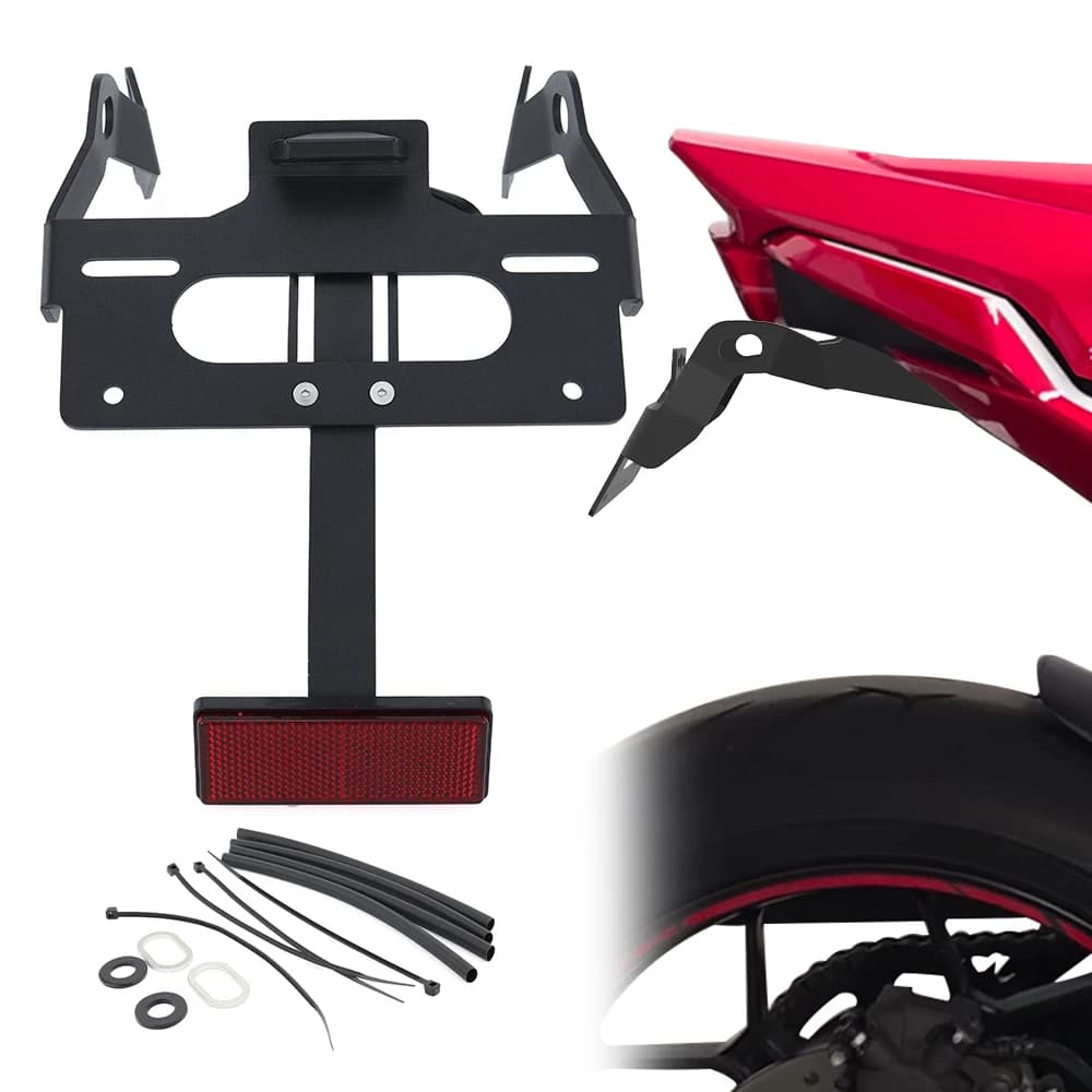Support de plaque d'immatriculation et éliminateur de garde-boue arrière pour moto Honda CBR650R CB650R 2021-2026 CB1000 Hornet/ SP 2025-2026