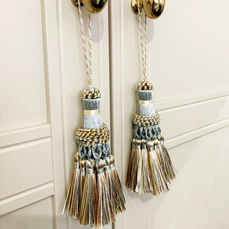 Glands suspendus, décoration artisanale, franges en soie, porte-clés, brosse, décor pour sacs, portes, rideaux, signets, clés, 1 pièce