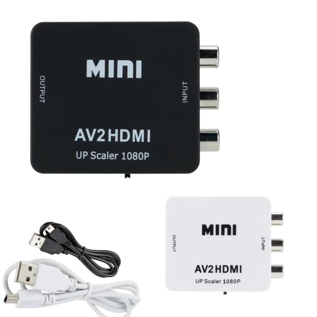 LccKaa 1080P RCA AV vers HDMI adaptateur Composite convertisseur AV vers HDMI adaptateur pour TV PS3 PS4 PC DVD Xbox projecteur